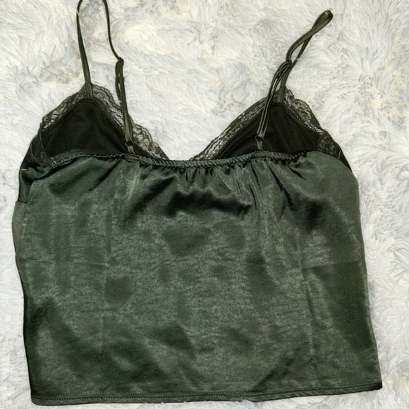 Elegant Satin Green Camisole satin - Picture 2 of 4